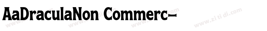 AaDraculaNon Commerc字体转换